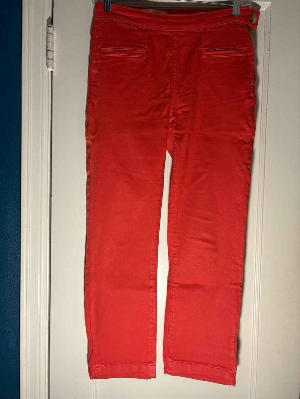 Pilcro Coral High-Rise Leggings Side Zip